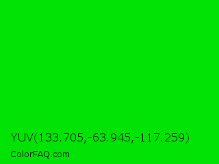YUV 133.705,-63.945,-117.259 Color Image