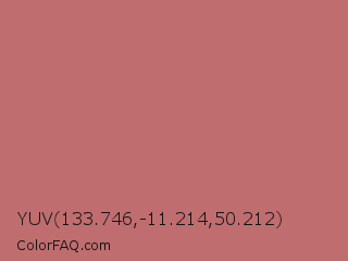 YUV 133.746,-11.214,50.212 Color Image