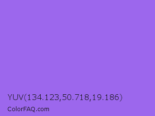 YUV 134.123,50.718,19.186 Color Image