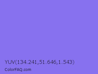 YUV 134.241,51.646,1.543 Color Image