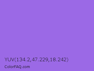 YUV 134.2,47.229,18.242 Color Image