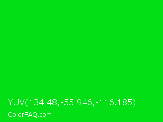 YUV 134.48,-55.946,-116.185 Color Image