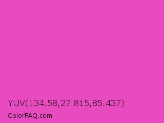 YUV 134.58,27.815,85.437 Color Image