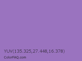 YUV 135.325,27.448,16.378 Color Image