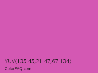 YUV 135.45,21.47,67.134 Color Image