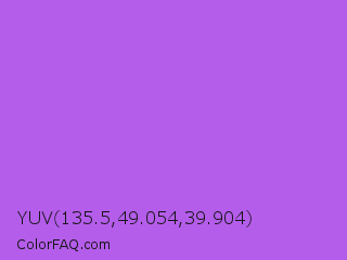 YUV 135.5,49.054,39.904 Color Image