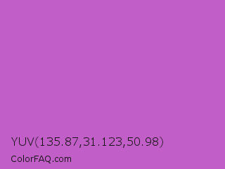 YUV 135.87,31.123,50.98 Color Image