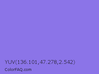 YUV 136.101,47.278,2.542 Color Image