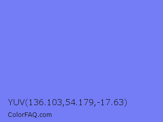 YUV 136.103,54.179,-17.63 Color Image
