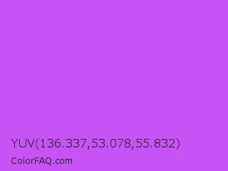 YUV 136.337,53.078,55.832 Color Image