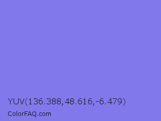 YUV 136.388,48.616,-6.479 Color Image