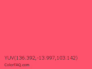 YUV 136.392,-13.997,103.142 Color Image