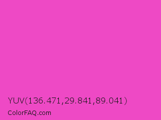 YUV 136.471,29.841,89.041 Color Image