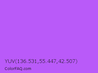 YUV 136.531,55.447,42.507 Color Image