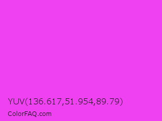 YUV 136.617,51.954,89.79 Color Image
