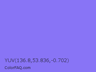 YUV 136.8,53.836,-0.702 Color Image