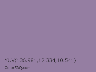 YUV 136.981,12.334,10.541 Color Image