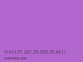 YUV 137.167,33.935,35.811 Color Image