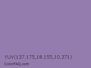 YUV 137.175,18.155,10.371 Color Image