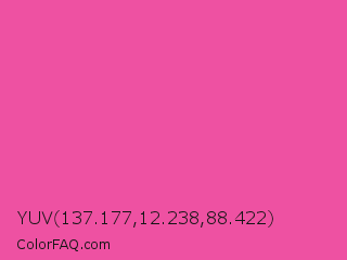 YUV 137.177,12.238,88.422 Color Image