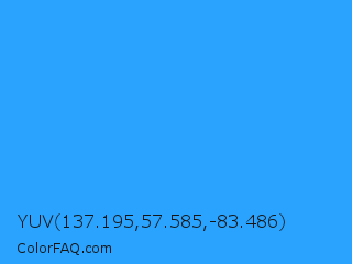 YUV 137.195,57.585,-83.486 Color Image