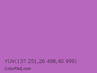 YUV 137.251,26.498,40.999 Color Image