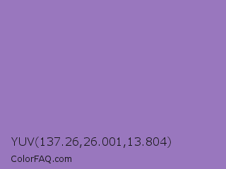 YUV 137.26,26.001,13.804 Color Image