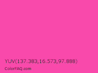 YUV 137.383,16.573,97.888 Color Image