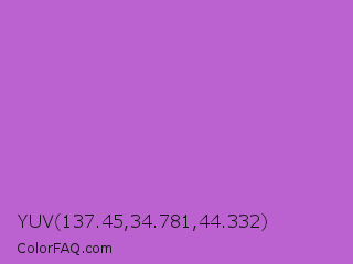 YUV 137.45,34.781,44.332 Color Image