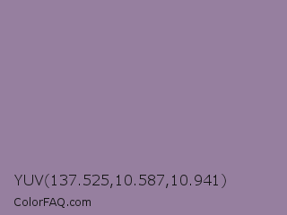 YUV 137.525,10.587,10.941 Color Image