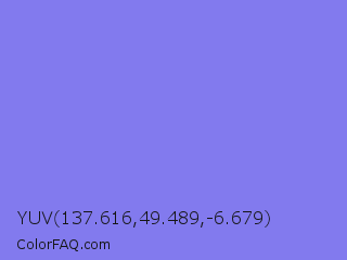 YUV 137.616,49.489,-6.679 Color Image