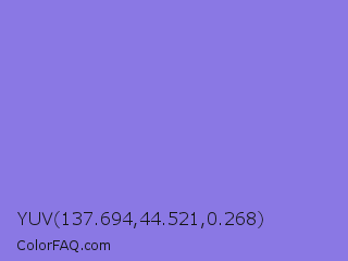 YUV 137.694,44.521,0.268 Color Image