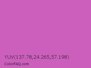YUV 137.78,24.265,57.198 Color Image