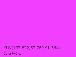 YUV 137.822,57.769,91.364 Color Image