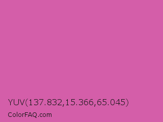 YUV 137.832,15.366,65.045 Color Image