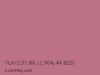YUV 137.89,-2.904,44.823 Color Image