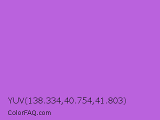 YUV 138.334,40.754,41.803 Color Image