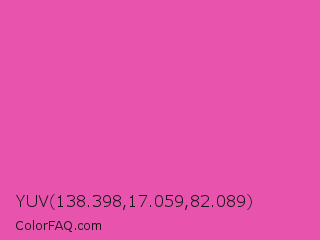 YUV 138.398,17.059,82.089 Color Image