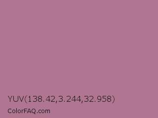 YUV 138.42,3.244,32.958 Color Image