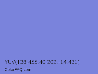 YUV 138.455,40.202,-14.431 Color Image
