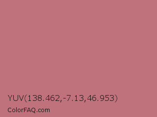 YUV 138.462,-7.13,46.953 Color Image