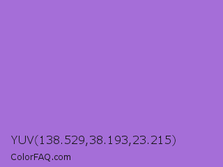 YUV 138.529,38.193,23.215 Color Image