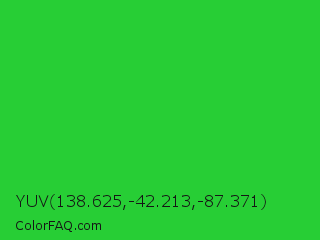 YUV 138.625,-42.213,-87.371 Color Image