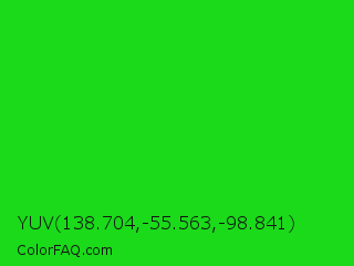 YUV 138.704,-55.563,-98.841 Color Image