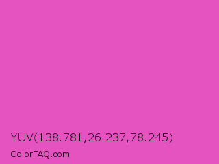 YUV 138.781,26.237,78.245 Color Image