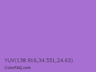 YUV 138.916,34.551,24.63 Color Image