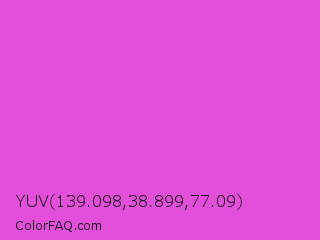 YUV 139.098,38.899,77.09 Color Image