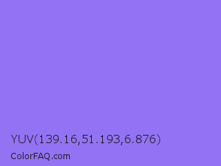 YUV 139.16,51.193,6.876 Color Image