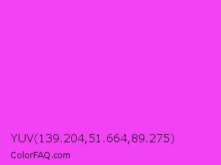 YUV 139.204,51.664,89.275 Color Image
