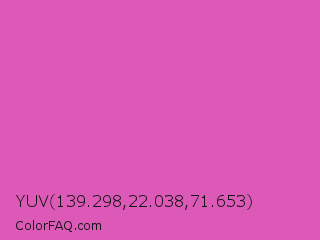 YUV 139.298,22.038,71.653 Color Image